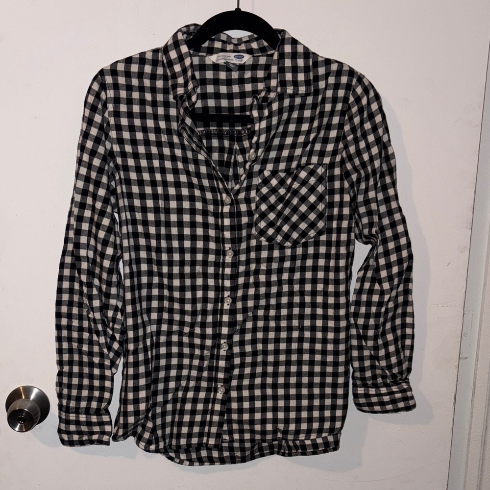 Set of 4 Old Navy Oversized Flannel Plaid Shirts